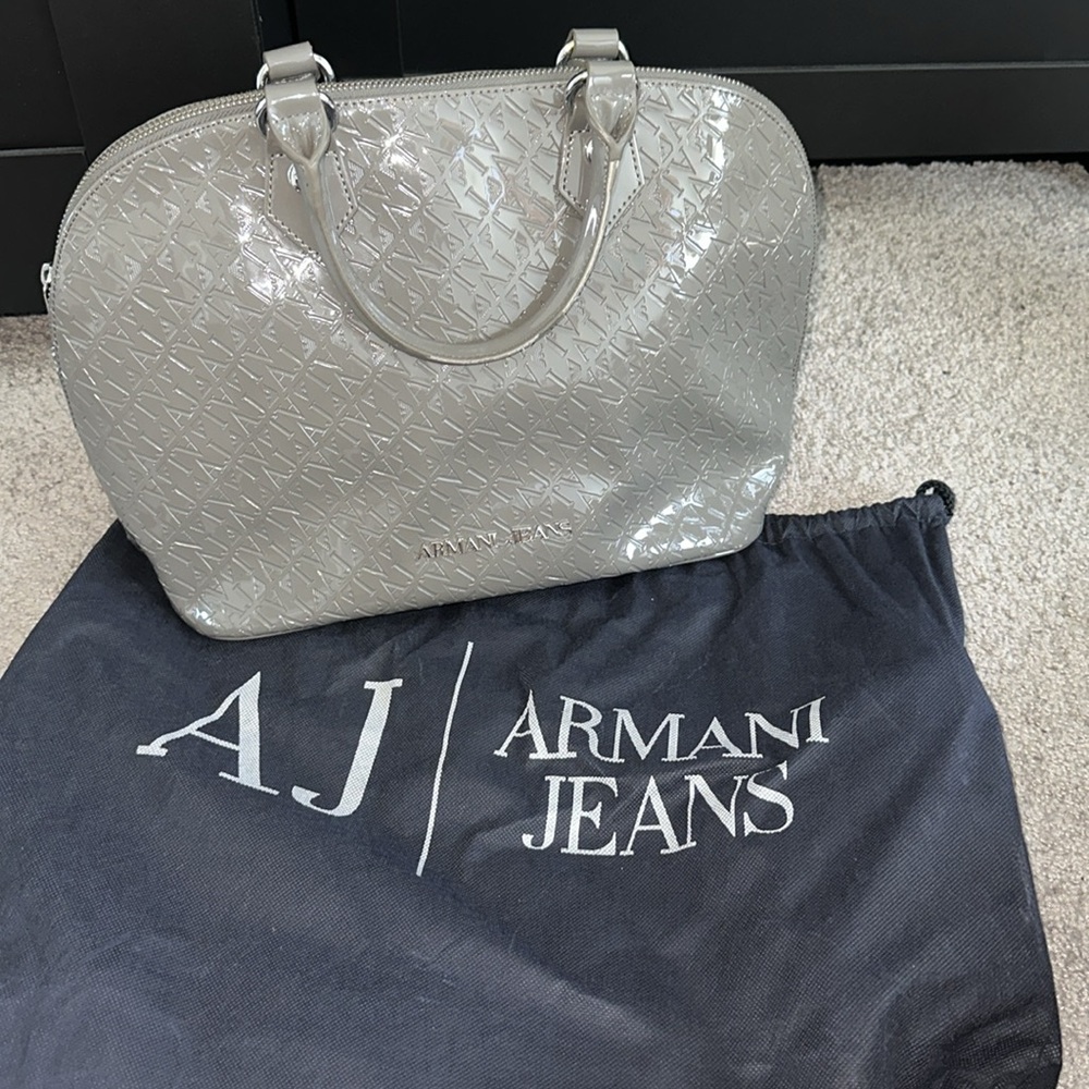Rare Armani Jeans grey handbag